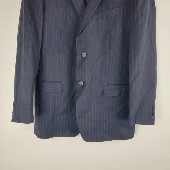 Ermenegildo Zegna City Wool Blazer Double Vent Black Size 52L/ US 42 - Picture 3 of 7